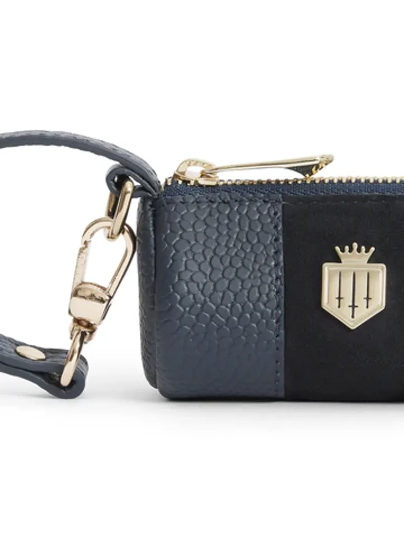 Fairfax and Favor Dog Bags Holder Navy Scotchgrain-3