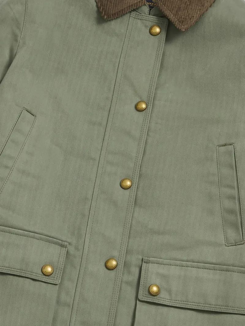 Fairfax and Favor The Olivia Wax Jacket Pistachio-4