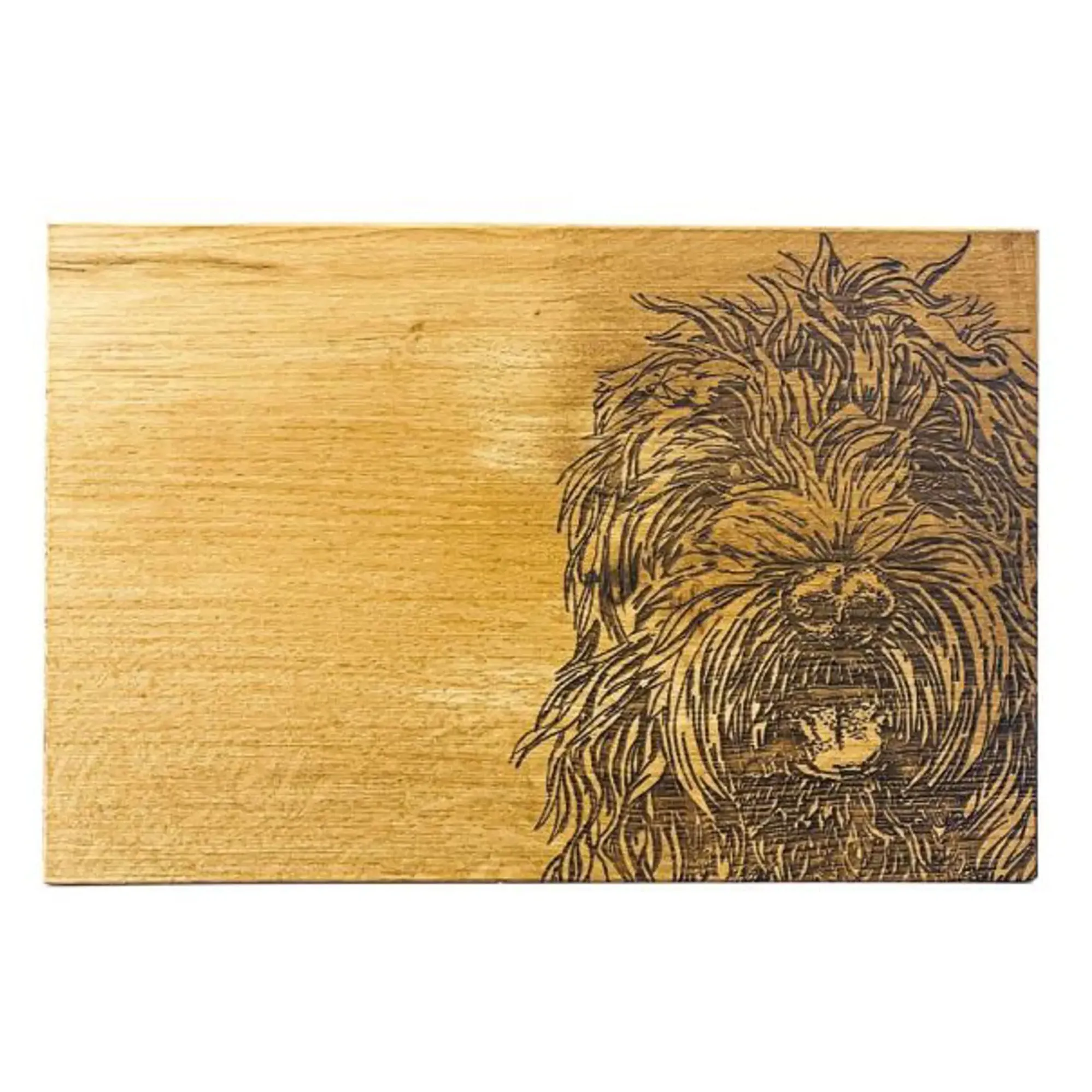 Cockapoo Engrave Scottish Made Cockapoo Oak Serving Board