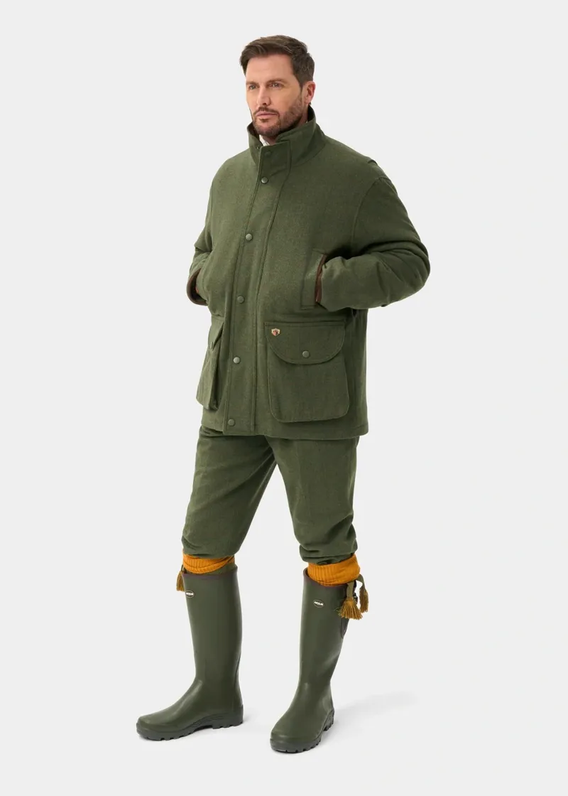 Alan Paine Combrook Men's Tweed Waterproof Shooting Field Coat in Mariner-1