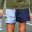 Cotswold Fox Harlequin Shorts in Blue/Navy