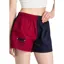 Cotswold Fox Harlequin Shorts in Burgundy/Navy