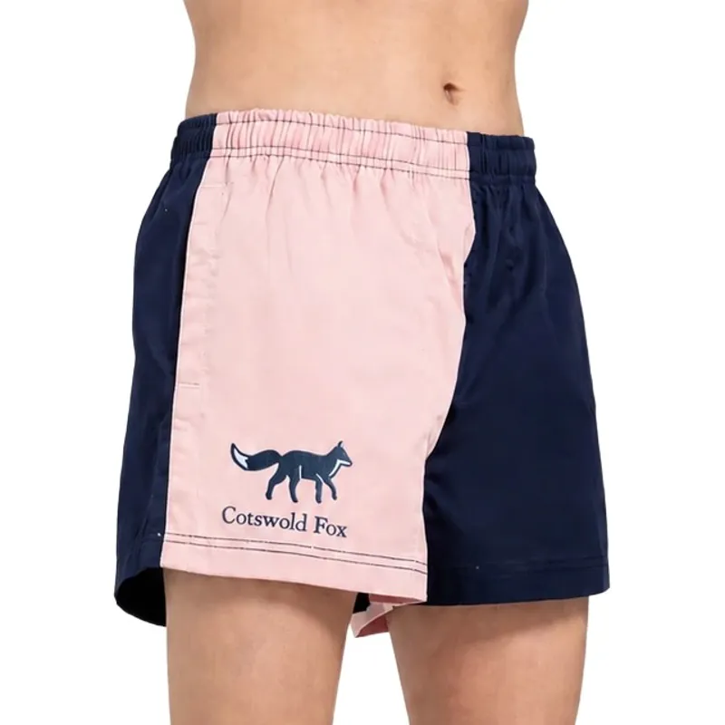 Cotswold Fox Harlequin Shorts in Pink/Navy