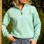 Cotswold Fox Tetbury Quarter Zip in Mint