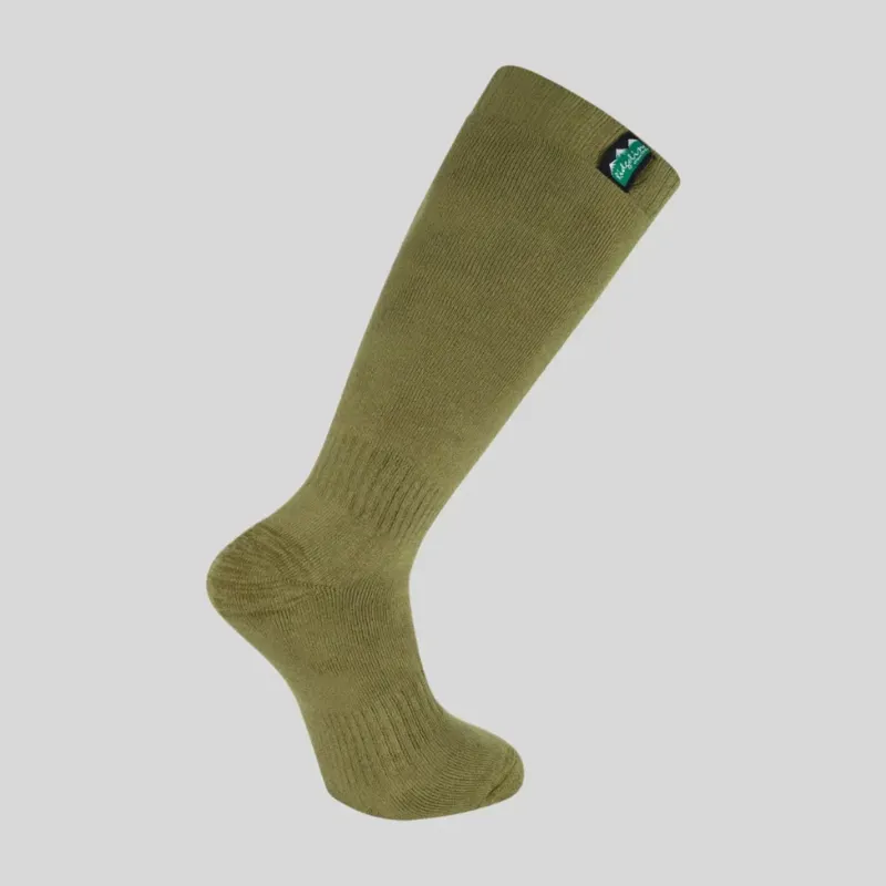 Ridgeline Cotton Work Sock Full Length in Olive Multi-2