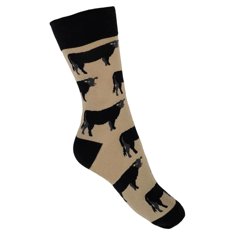 Country Moos Angus Cow Crew Socks UK3.5-6