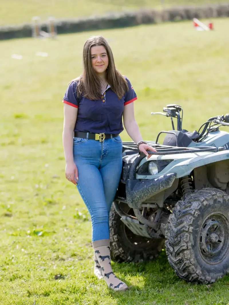 Country Moos Cocker Spaniel Crew Socks UK3.5-6 in Black-2