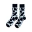 Country Moos Cow Print Black Crew Socks UK3.5 - 6