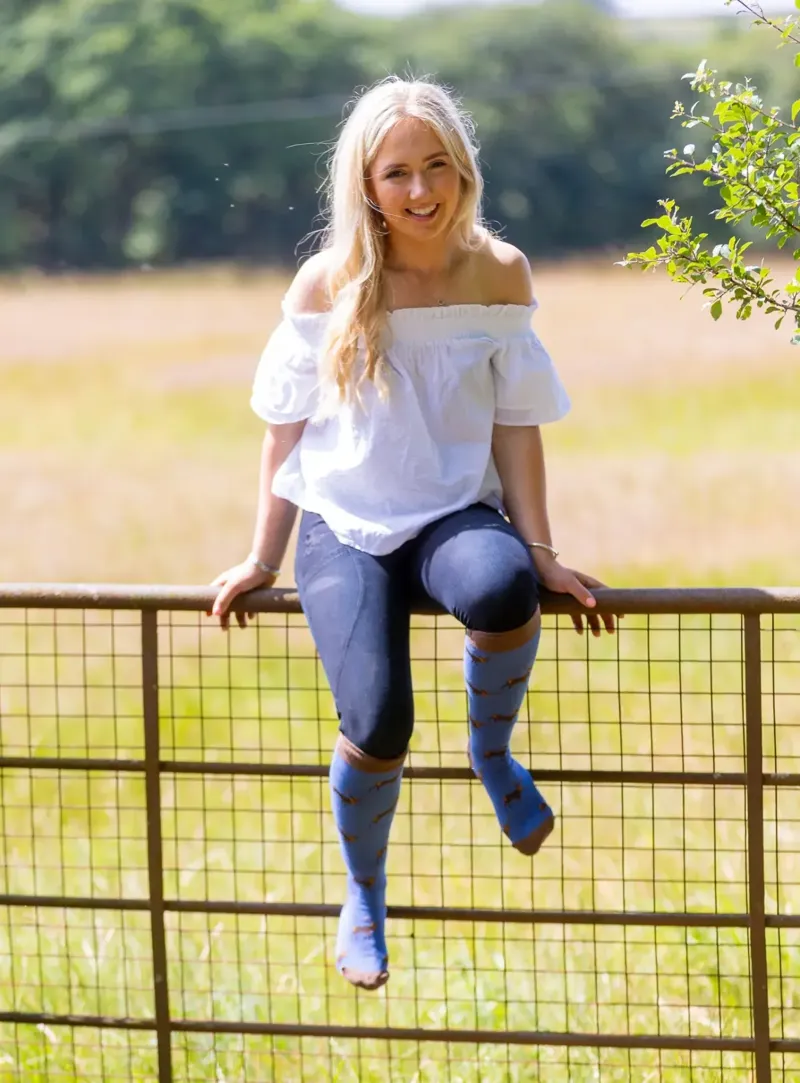 Country Moos Stag Extra Long Welly Socks UK3.5-6-3