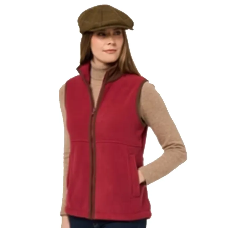 Alan Paine Aylsham Ladies Fleece Gilet Cranberry-1