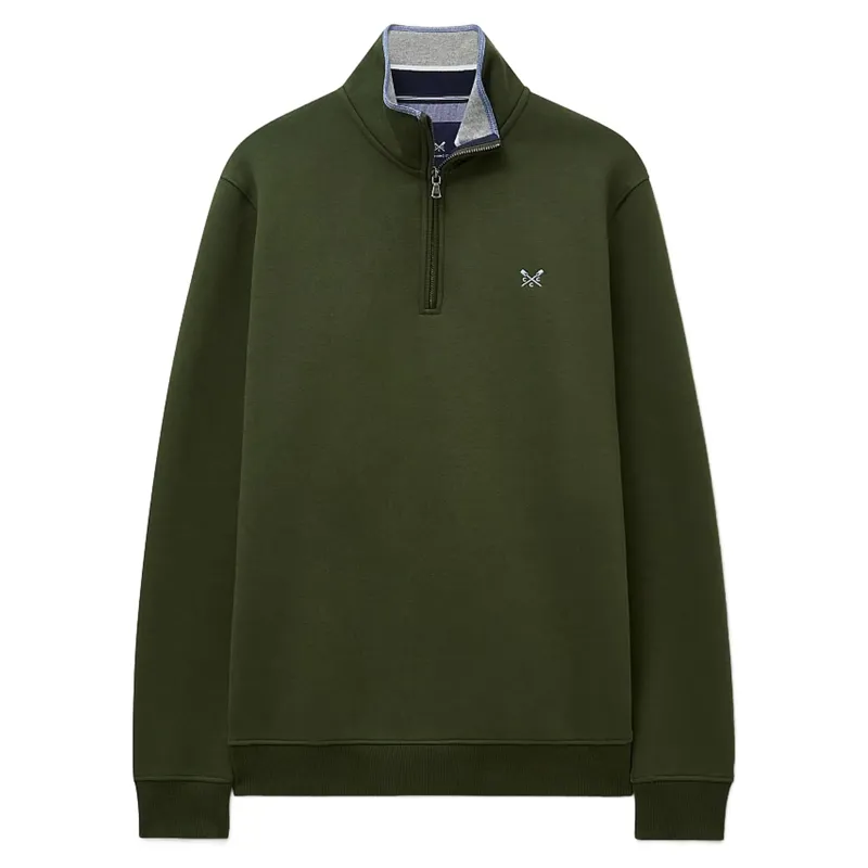 Crew Classic Half Zip Sweat Rifle Green