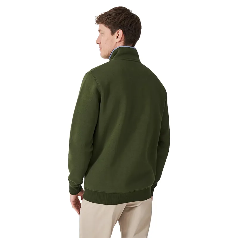 Crew Classic Half Zip Sweat Rifle Green-1