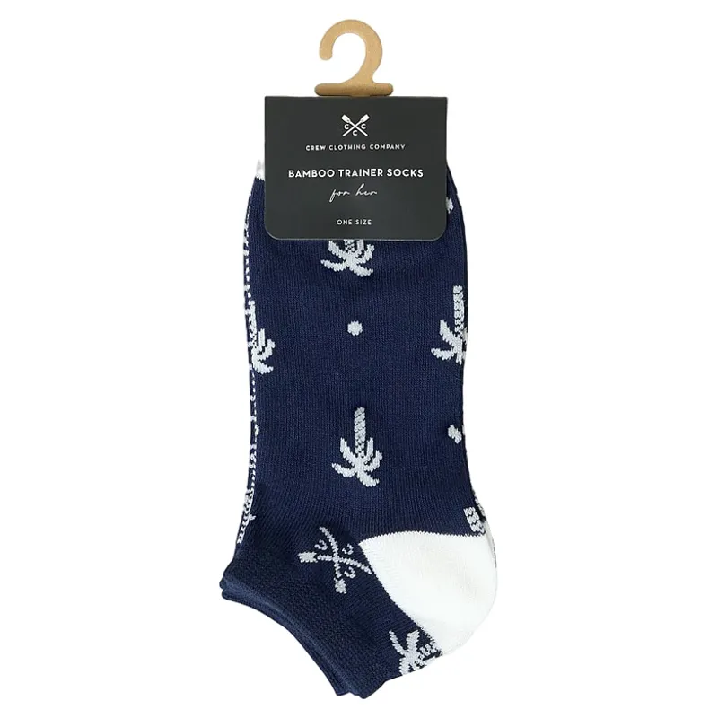 Crew Clothing Bamboo Trainer Sock 3PK in Pale Tree Combo-1