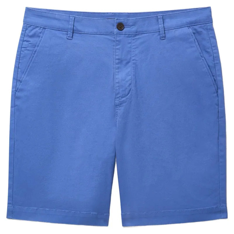 Crew Clothing Bermuda Chino Stretch Shorts in Dutch Blue