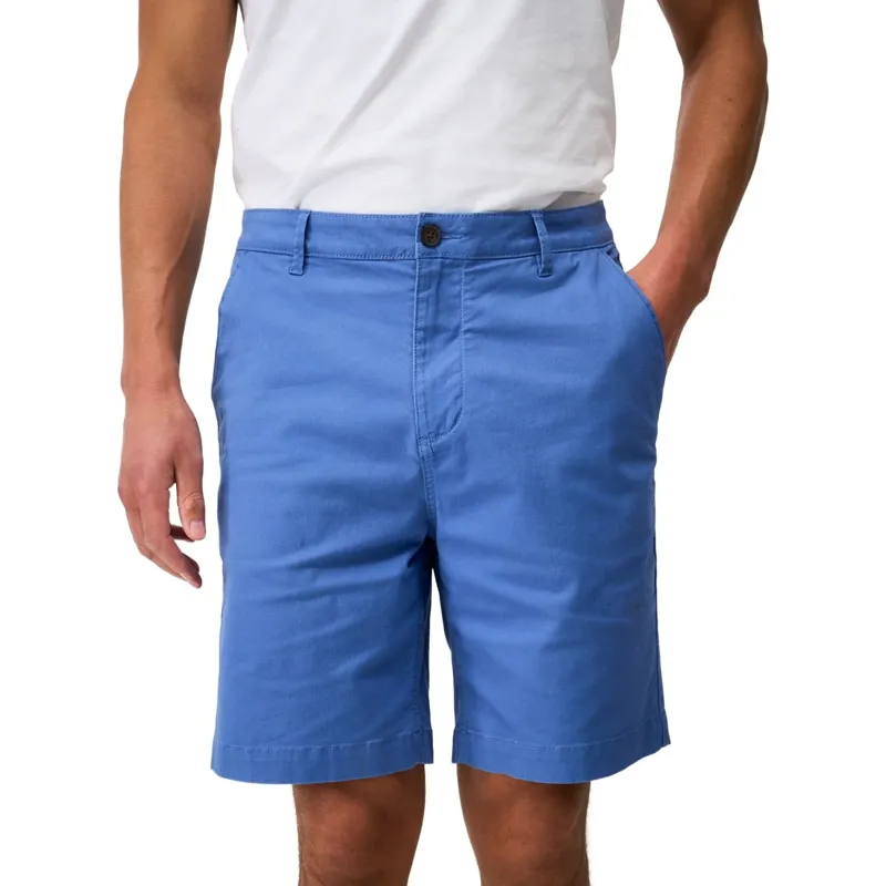 Crew Clothing Bermuda Chino Stretch Shorts in Dutch Blue-2
