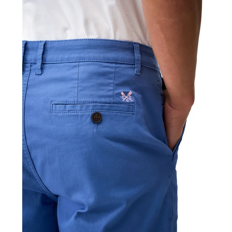 Crew Clothing Bermuda Chino Stretch Shorts in Dutch Blue-4