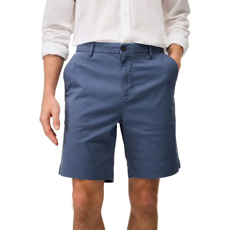 Crew Clothing Bermuda Chino Stretch Shorts in Steel Blue-2