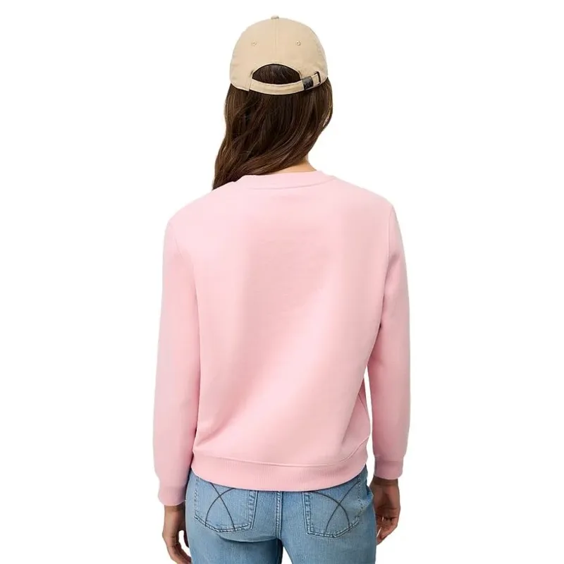 Crew Clothing Brushed Back Crew Neck Sweatshirt Pink Nectar-3