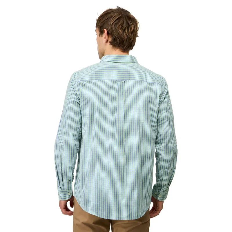 Crew Clothing Classic Fit Multi Gingham Shirt Delphinium/Peapod/White-4