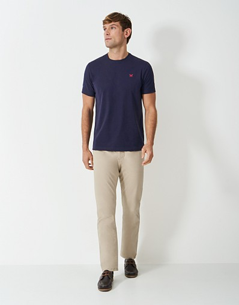 Crew Clothing Classic Heritage T-Shirt in Dark Navy-2