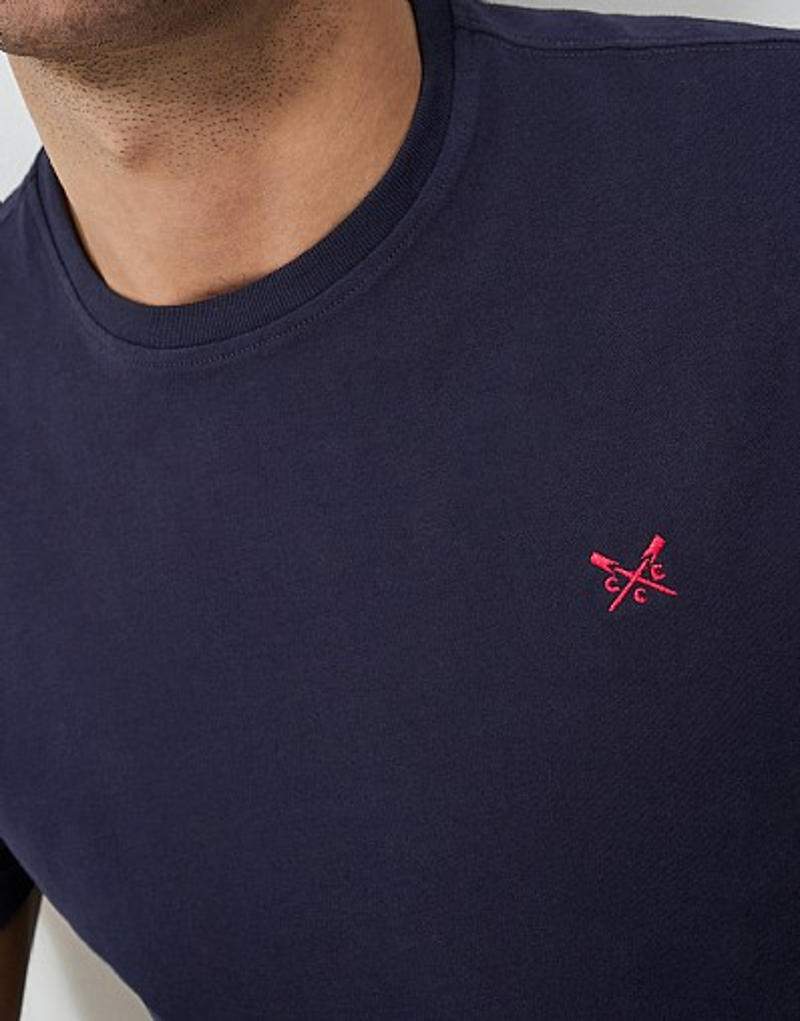 Crew Clothing Classic Heritage T-Shirt in Dark Navy-3