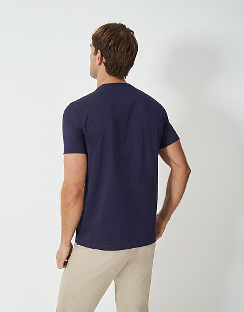Crew Clothing Classic Heritage T-Shirt in Dark Navy-4