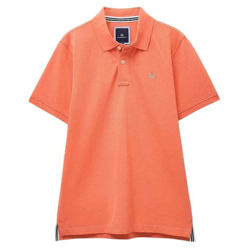 Crew Clothing Classic Pique Polo Shirt in Deep Sea Coral