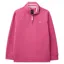 Crew Clothing Half Zip Sweat in Pink