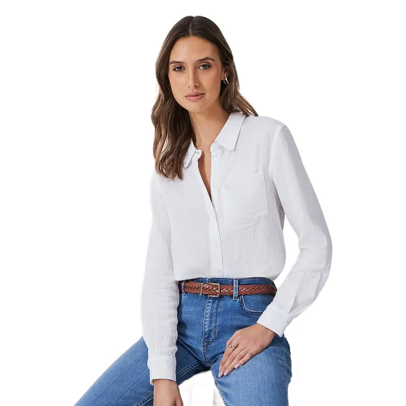Crew Clothing Harlie Shirt in White-1