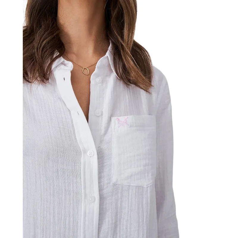 Crew Clothing Harlie Shirt in White-4