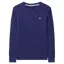 Crew Clothing Heritage Cable Crew Neck Jumper in Bellweather Blue Marl