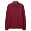 Crew Clothing Organic Cotton Half Zip Jumper in Rhododendrum Marl