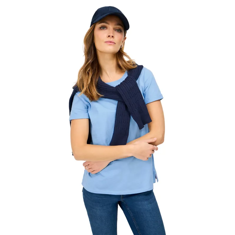 Crew Clothing Perfect Crew Slub Women's T-Shirt in Little Boy Blue-1