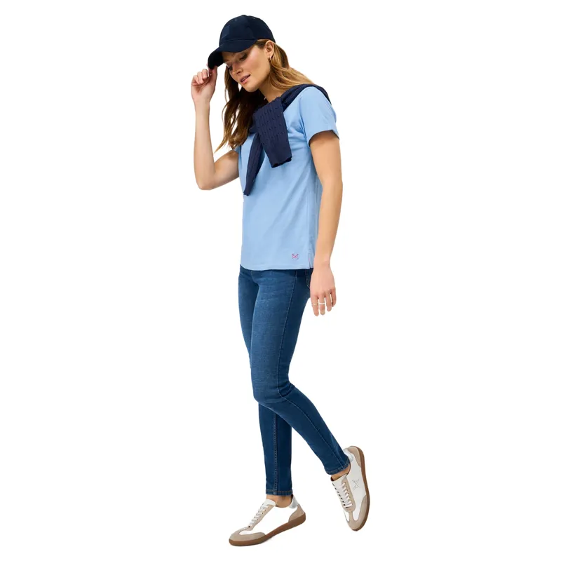 Crew Clothing Perfect Crew Slub Women's T-Shirt in Little Boy Blue-2