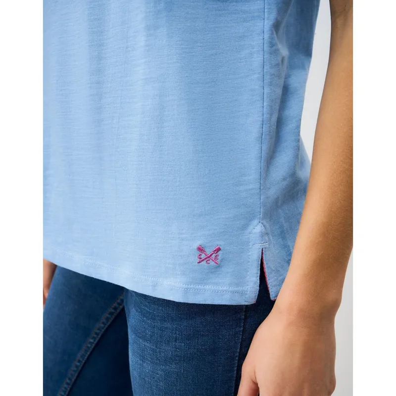 Crew Clothing Perfect Crew Slub Women's T-Shirt in Little Boy Blue-4