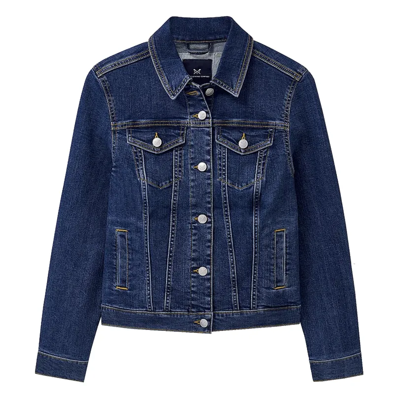 Crew Denim Western Jacket Mid Wash