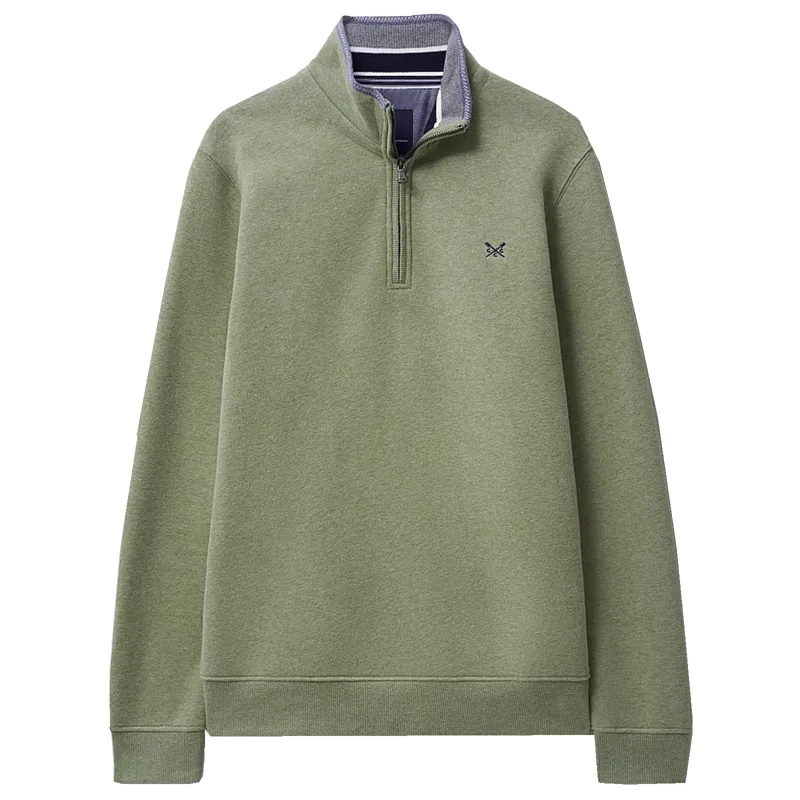 Crew Classic Half Zip Sweatshirt Artichoke Marl 2025