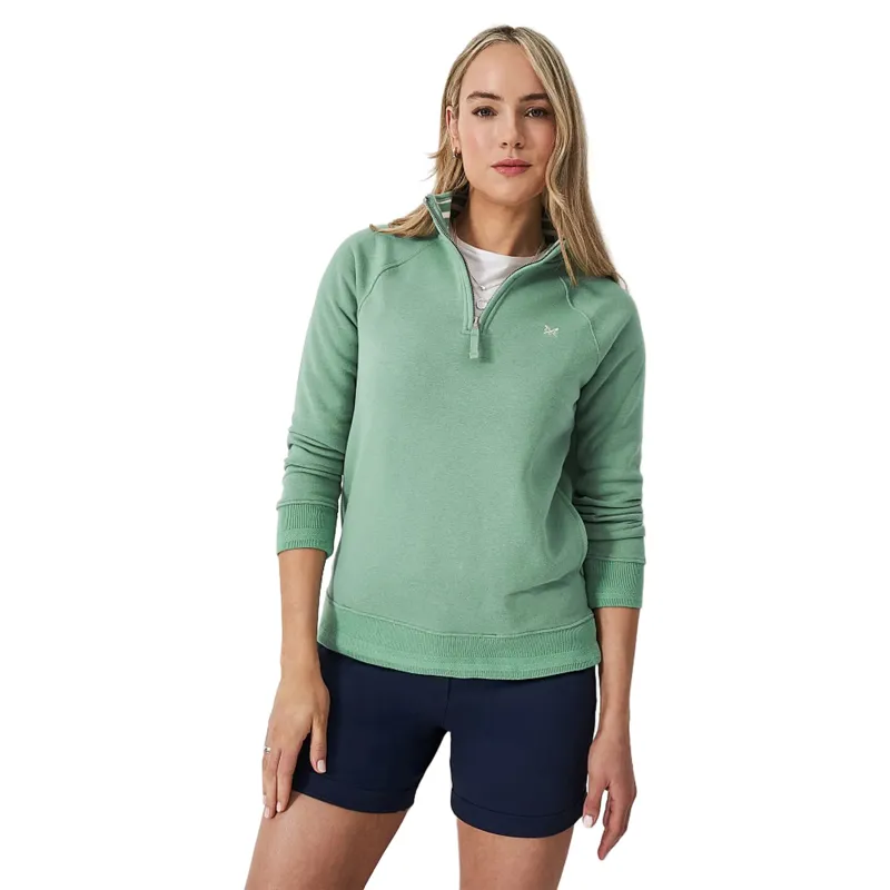 Crew Half Zip Sweat Sea Green-1