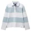 Crew Long Sleeve Stripe Rugby Cool Blue White