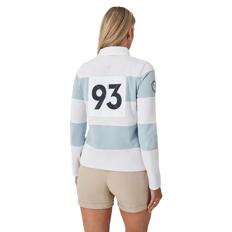 Crew Long Sleeve Stripe Rugby Cool Blue White-2