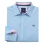 Crew Micro Gingahm Classic Check Shirt Sky