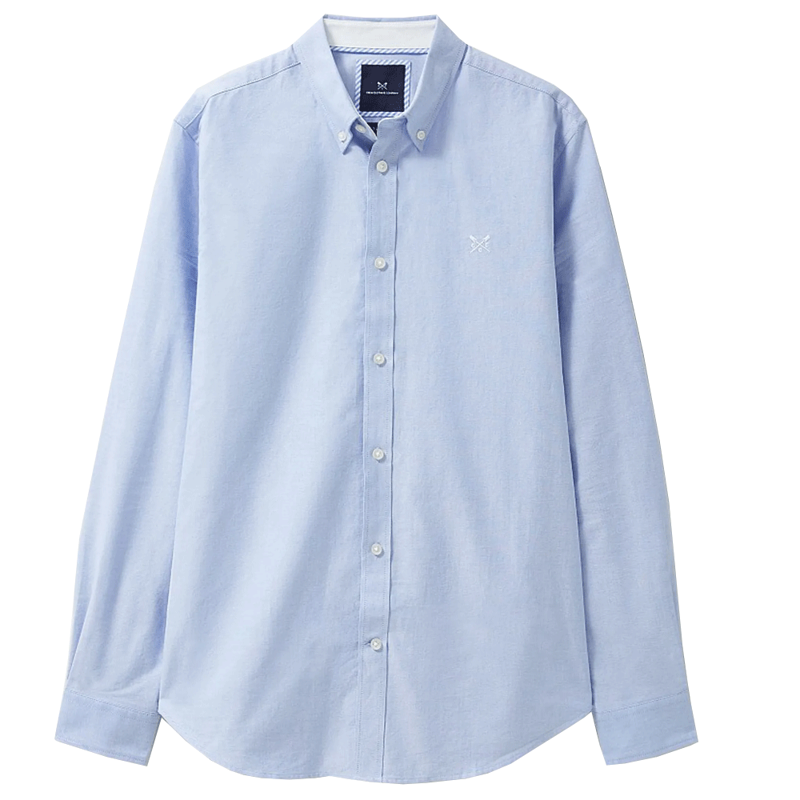 Crew Clothing Slim Fit Oxford Shirt Sky