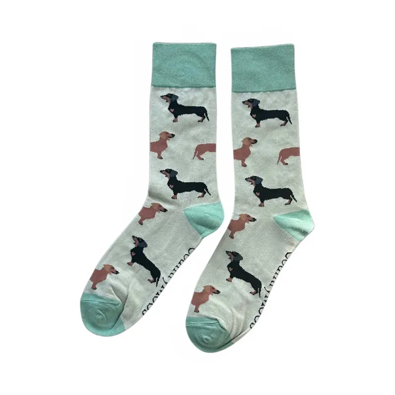 Country Moos Dachshund Crew Socks UK3.5 - 6
