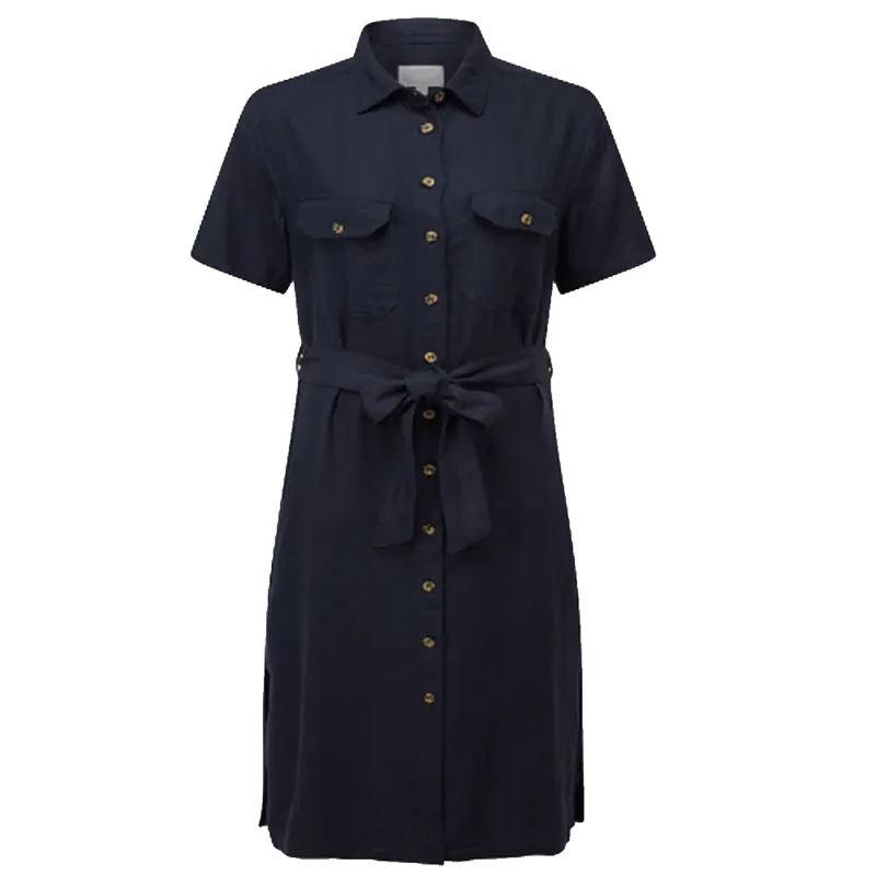 Schoffel Daisy Linen Dress Navy