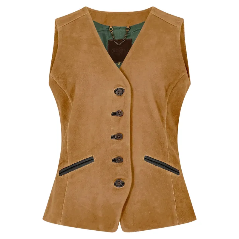 Dubarry Greville Ladies Tailored Waistcoat Tan