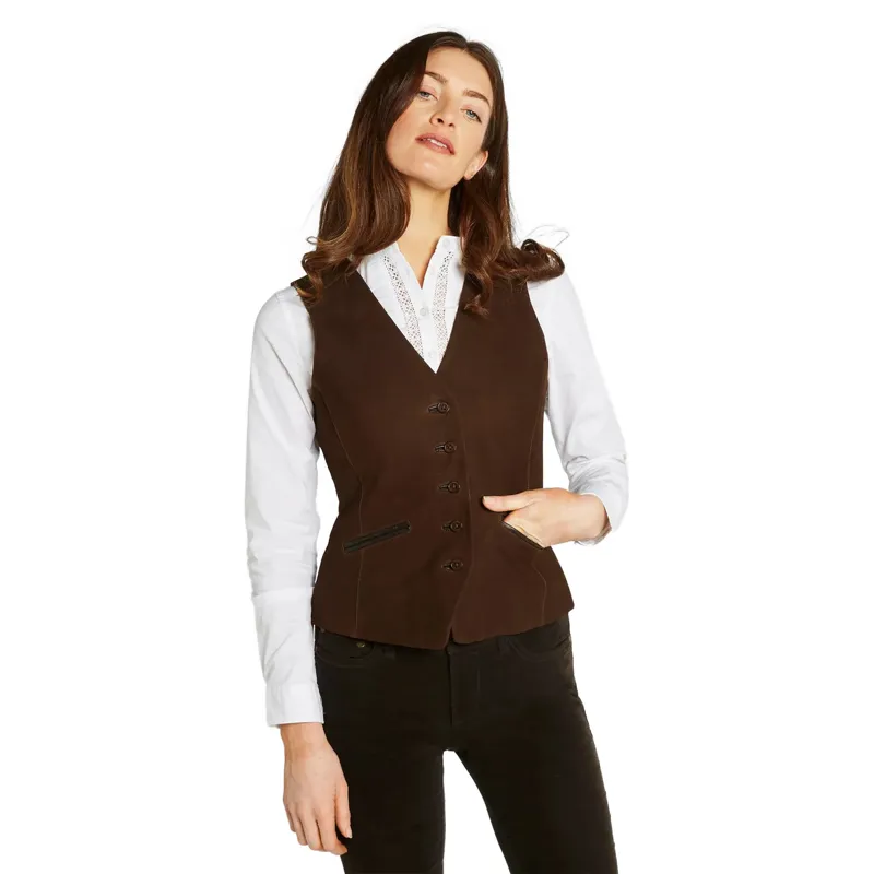 Dubarry Greville Ladies Tailored Waistcoat Walnut-2