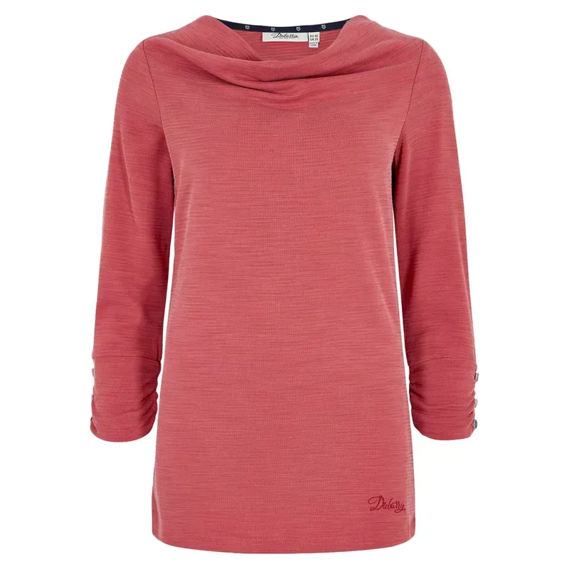 Dubarry Hillgrove Cowl Neck Top Nantuck Red