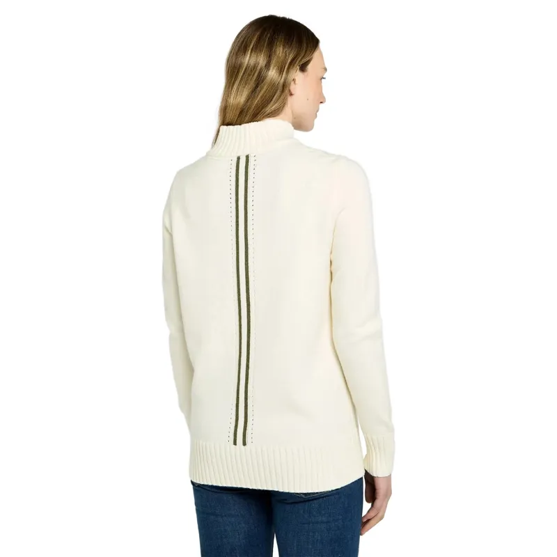 Dubarry Markham Quarter Zip Sweater Chalk-2
