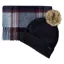 Newbawn Hat And Scarf Gift Set Navy