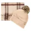 Newbawn Hat And Scarf Gift Set Oat